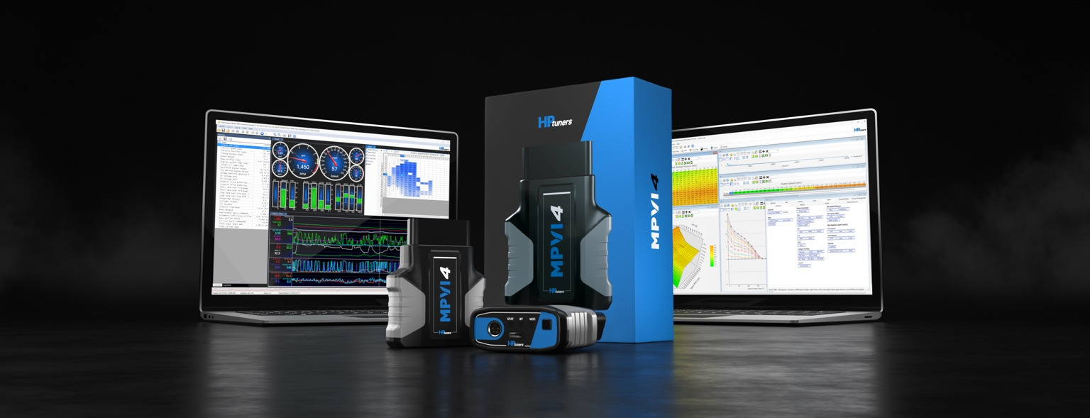 HP Tuners MPVI4 and MPVI4 Pro diagnostic and tuning interfaces with VCM Suite